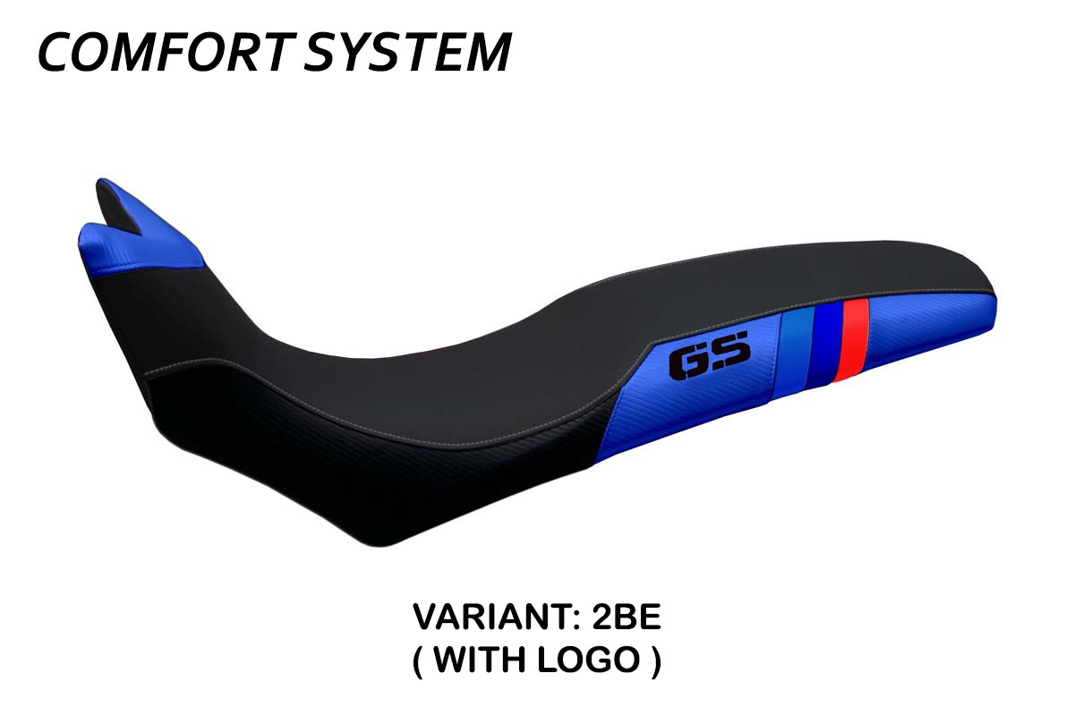 TPZ Barone Anniversary Comfort blue Saddle covering Logo BMW F700GS/F800GS 2008-2018