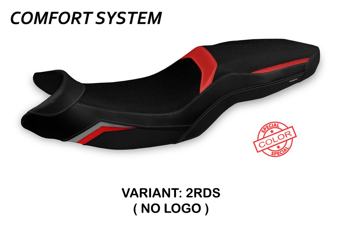 Rivestimento sella TPZ Tartu Comfort Special rosso-argento BMW F900XR 2019-2025