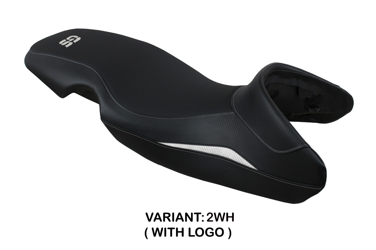 Rivestimento sella TPZ Tauro Logo bianco BMW G650GS 2010-2016