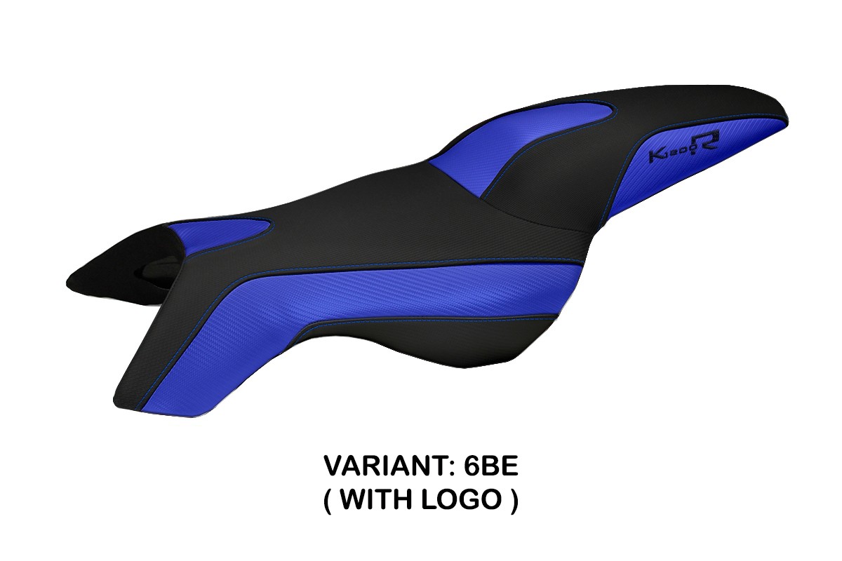 TPZ Boston blue Saddle covering Logo BMW K1200R 2005-2008