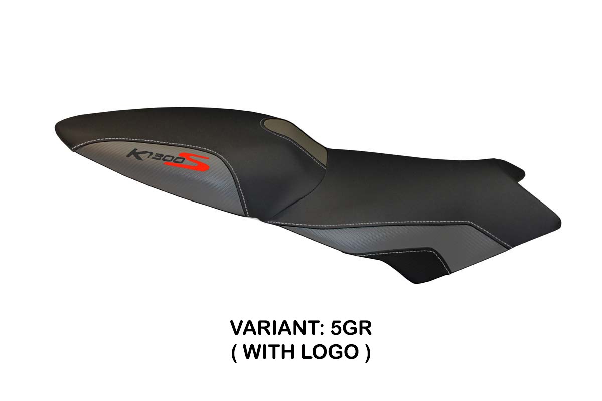 Rivestimento sella TPZ Lariano 2 Logo grigio BMW K1300S 2009-2016