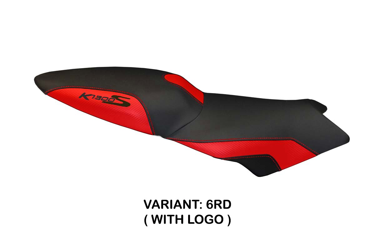 Rivestimento sella TPZ Lariano 2 Logo rosso BMW K1300S 2009-2016