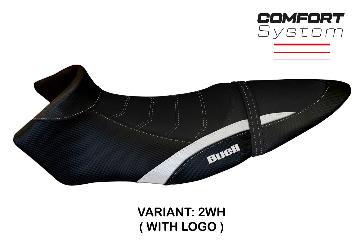 Rivestimento sella TPZ Avignone Comfort Logo bianco Buell XB12S/XB12SX 2019-2021