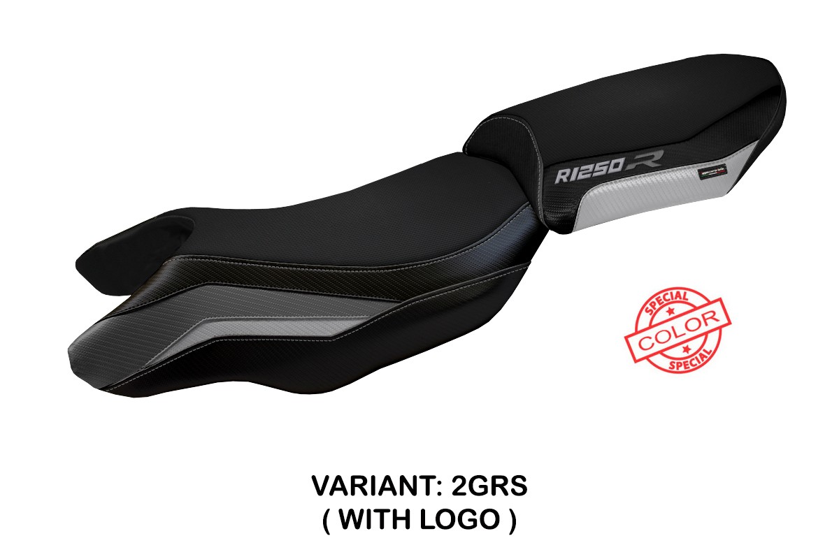 Rivestimento sella TPZ Puma Logo Special grigio-argento BMW R1250R 2019-2025