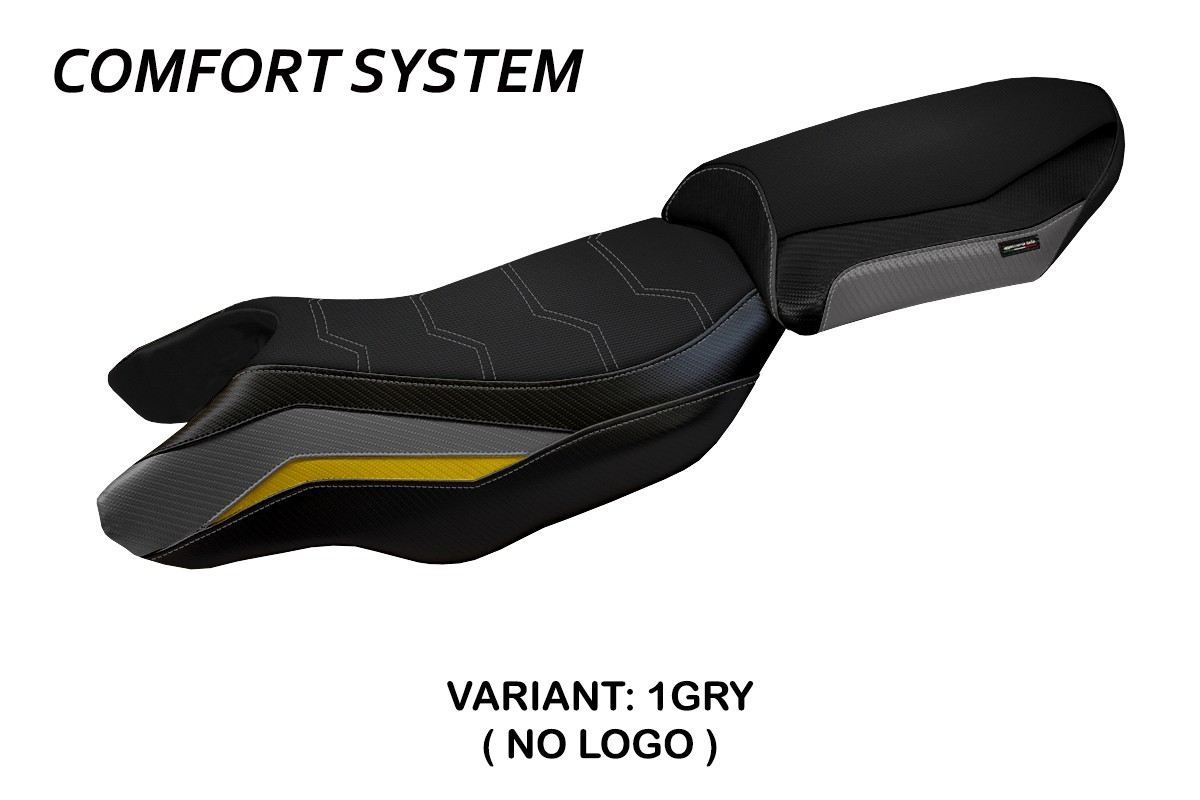 TPZ Blanco Comfort grey-yellow Saddle covering BMW R1250RS 2020-2024
