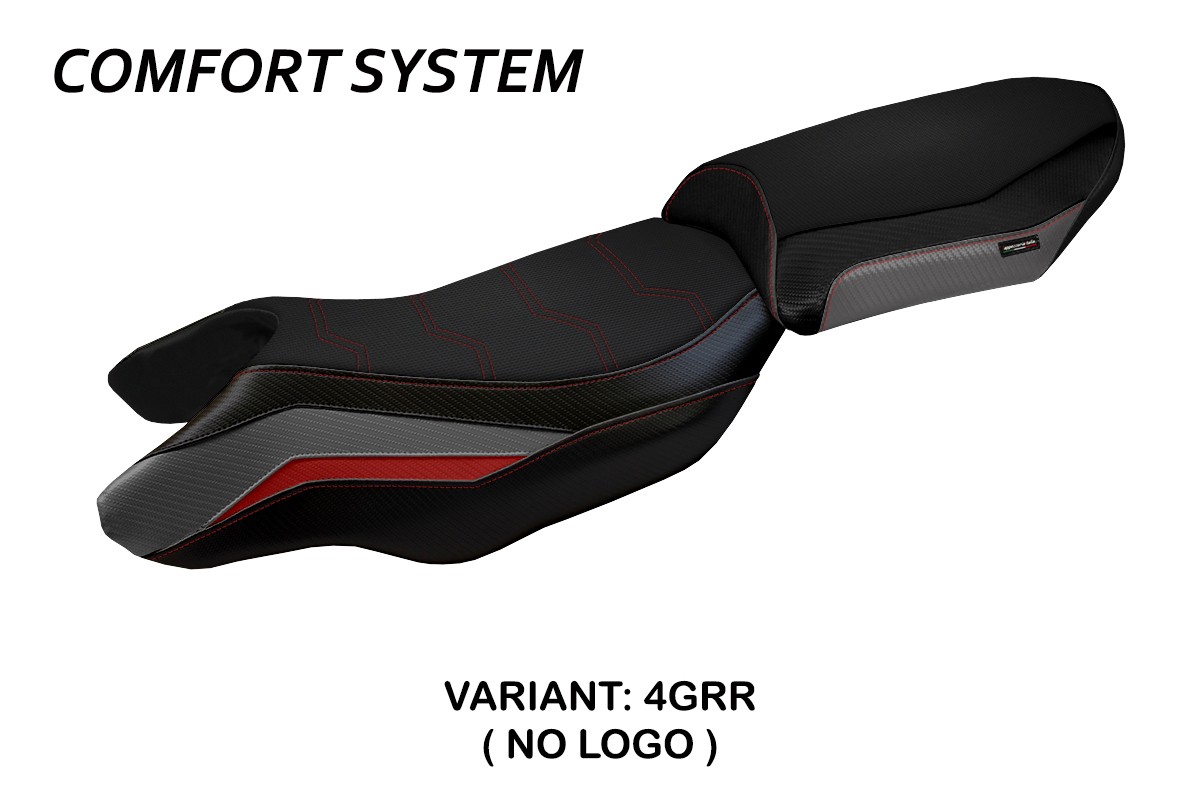 TPZ Blanco Comfort grey-red Saddle covering BMW R1250RS 2020-2024