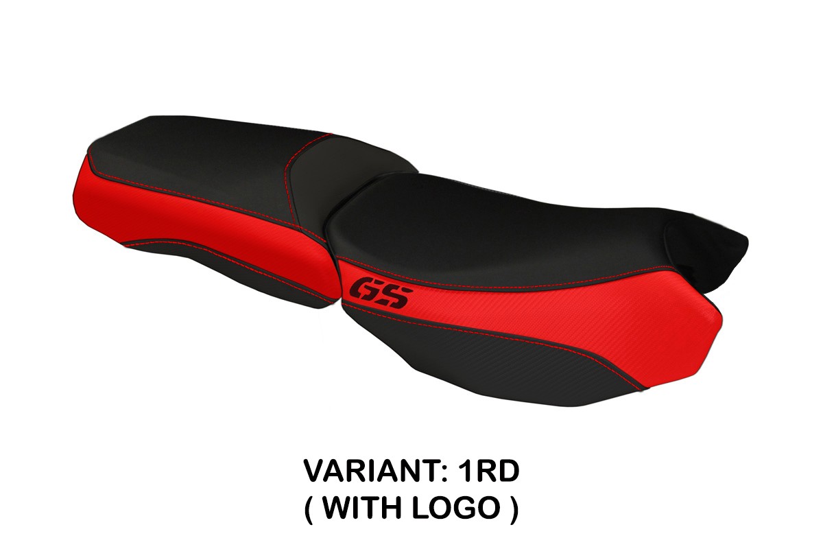 TPZ Bologna Carbon Color red Saddle covering Logo BMW R1200GS Adventure 2013-2018