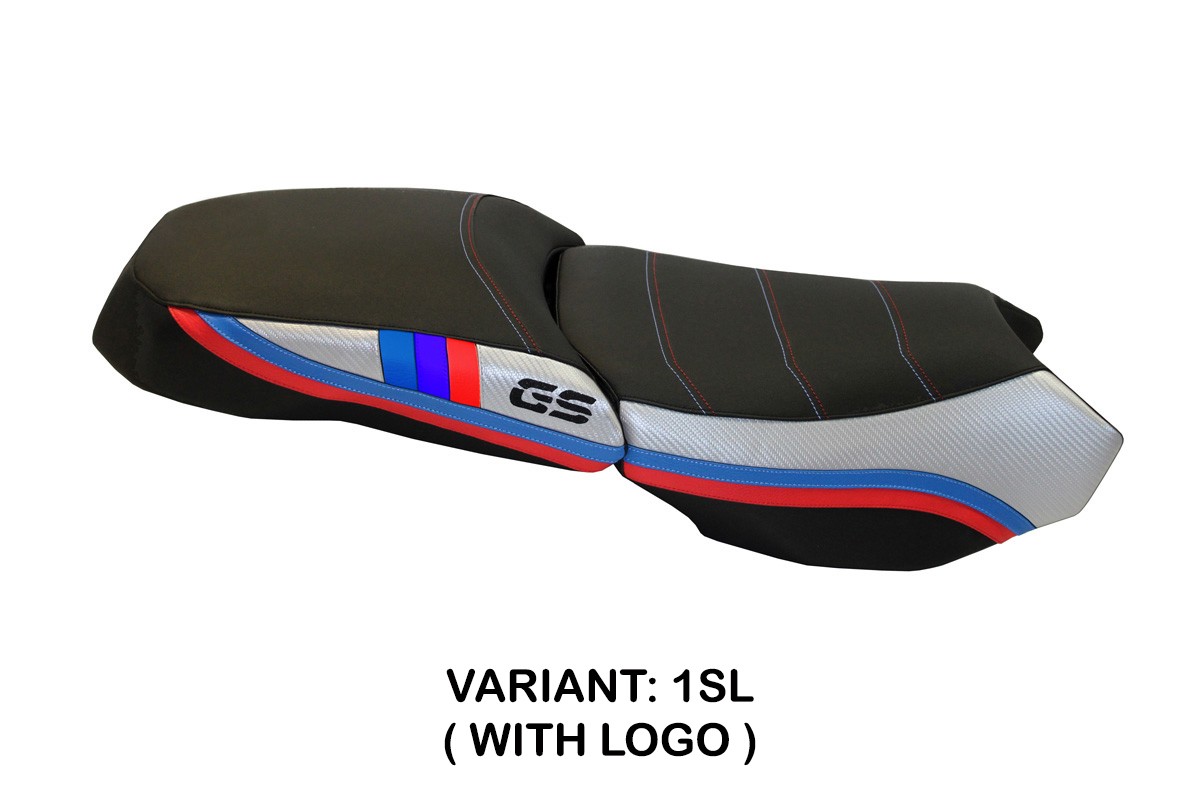 TPZ Exclusive Anniversary silver Saddle covering Logo BMW R1200GS Adventure 2013-2018