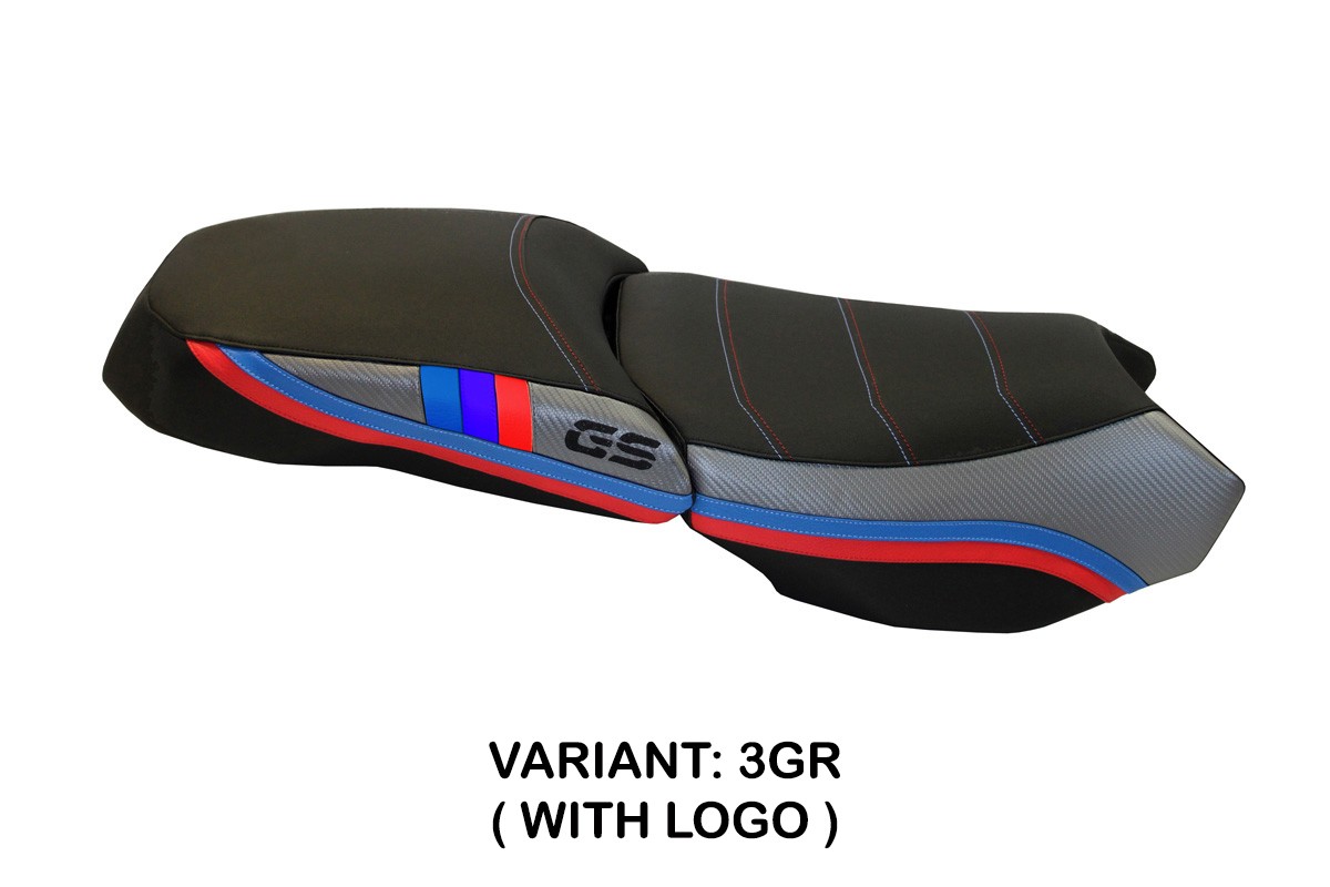 TPZ Exclusive Anniversary grey Saddle covering Logo BMW R1200GS Adventure 2013-2018