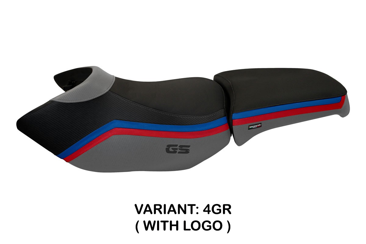 Rivestimento sella TPZ Ionia 1 Logo grigio BMW R1200GS Adventure 2006-2012