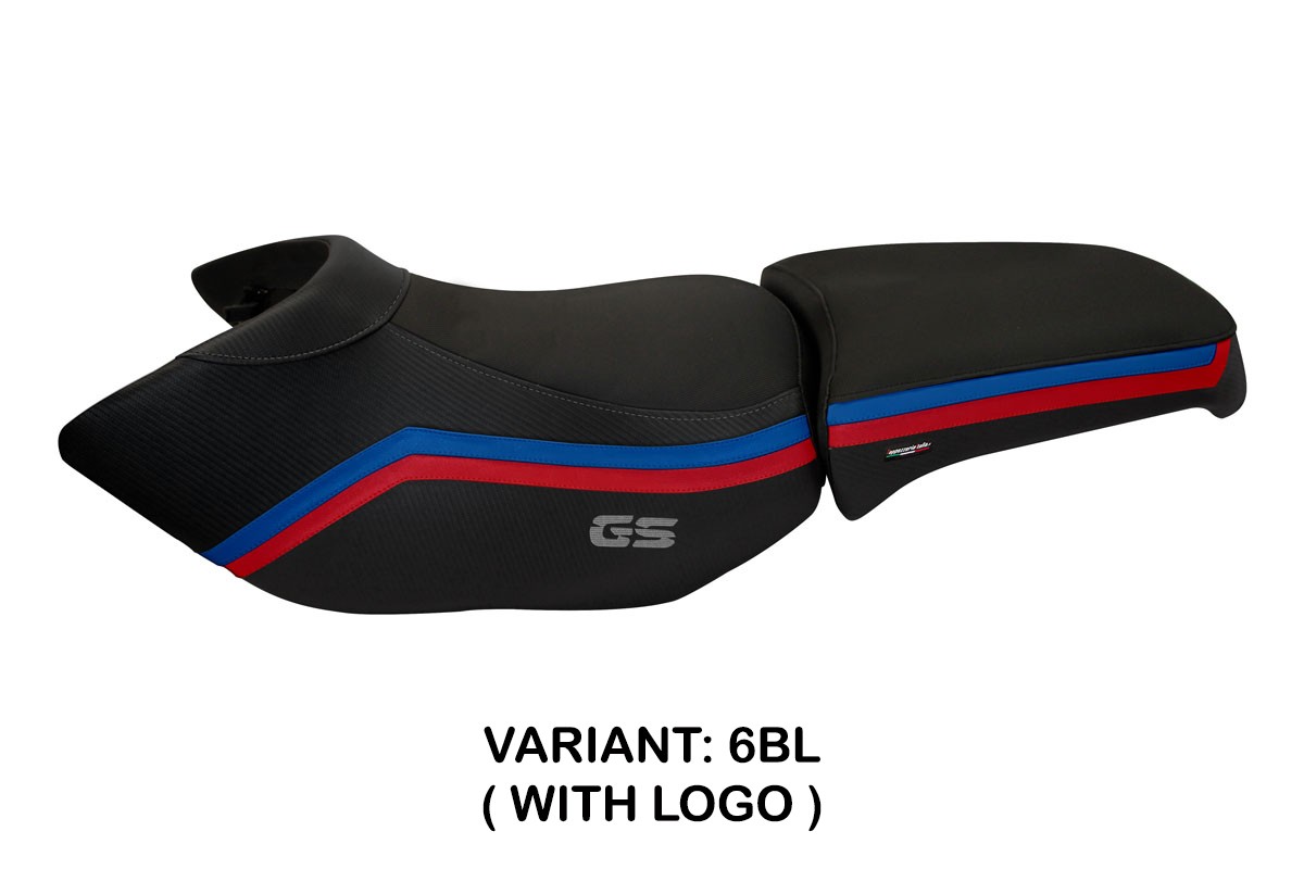 Rivestimento sella TPZ Ionia 1 Logo nero BMW R1200GS Adventure 2006-2012