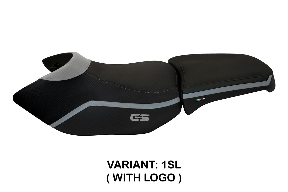 Rivestimento sella TPZ Ionia 4 Logo argento BMW R1200GS Adventure 2006-2012