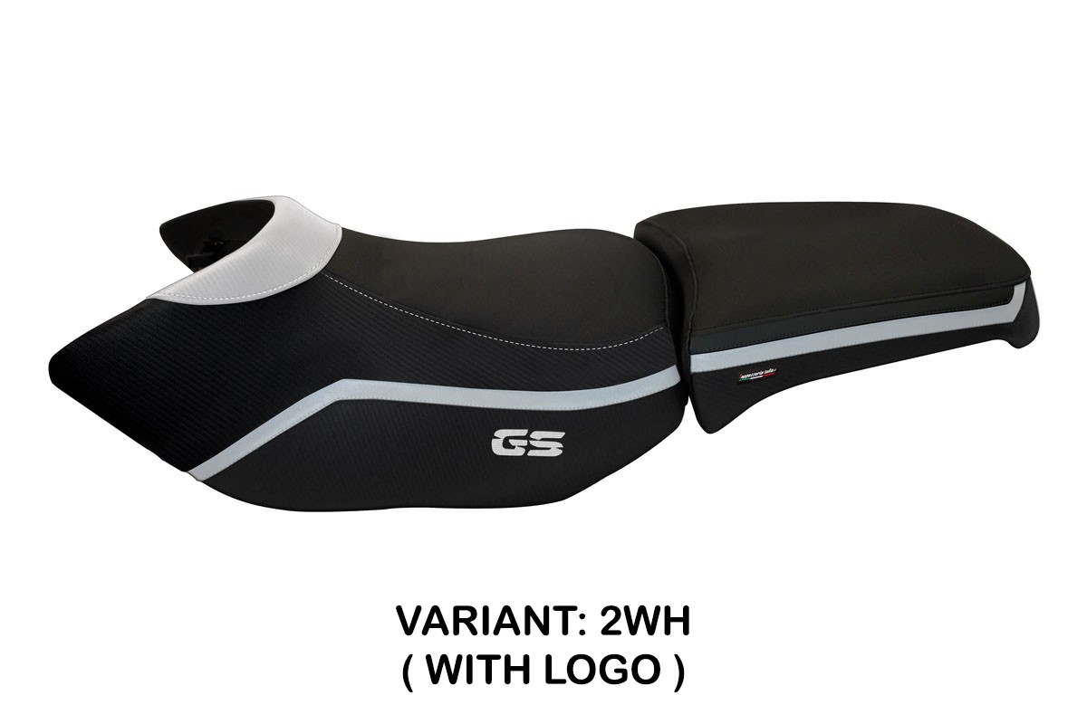 Rivestimento sella TPZ Ionia 4 Logo bianco BMW R1200GS Adventure 2006-2012