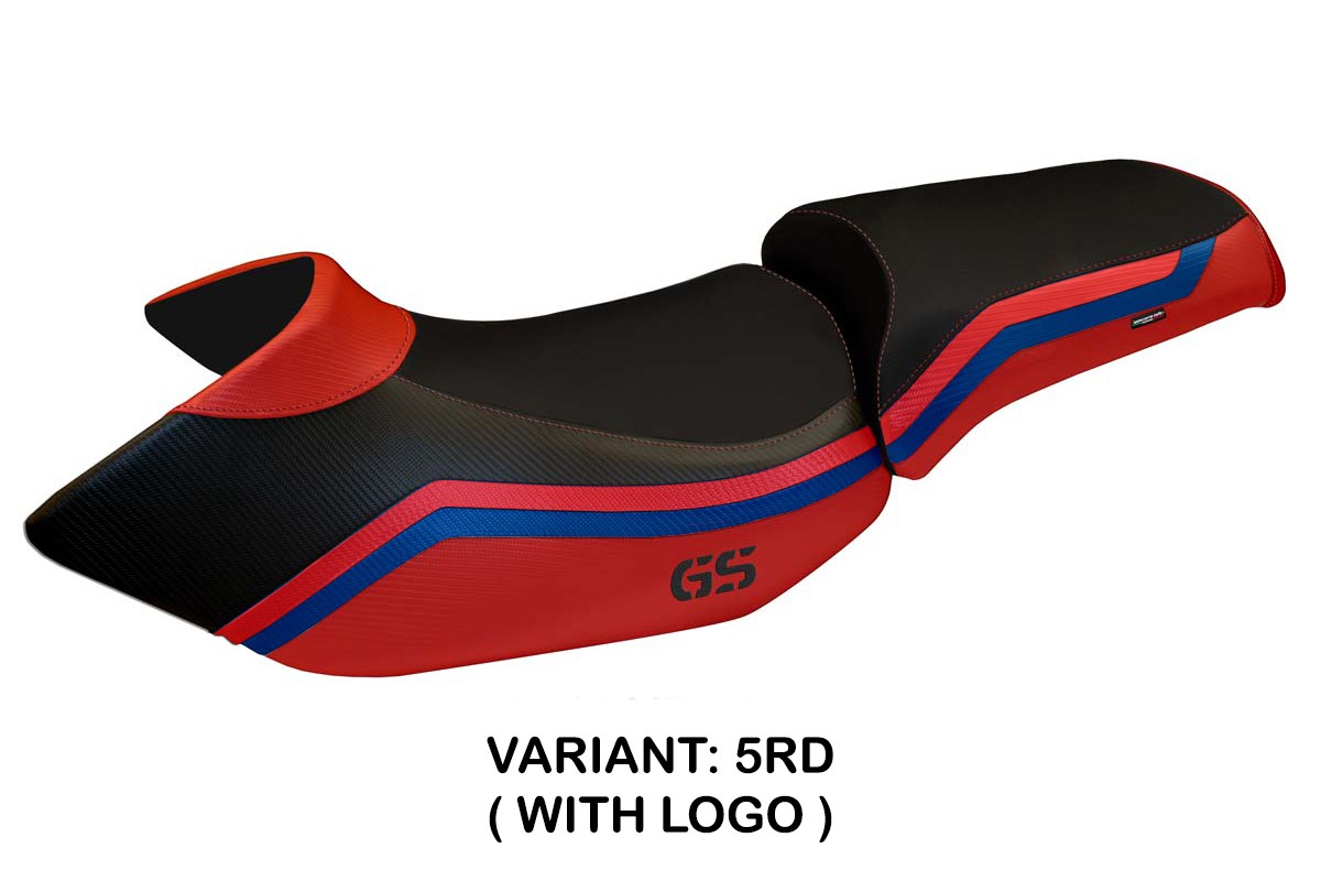 Rivestimento sella TPZ Lione 1 Logo rosso BMW R1200GS 2005-2012
