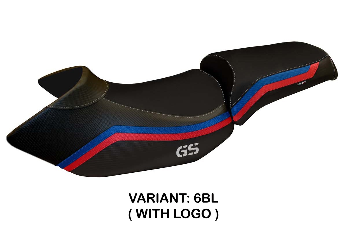 Rivestimento sella TPZ Lione 1 Logo nero BMW R1200GS 2005-2012