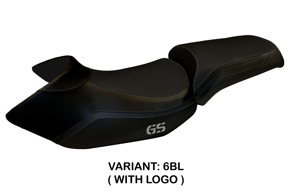 Rivestimento sella TPZ Lione 4 Logo nero BMW R1200GS 2005-2012