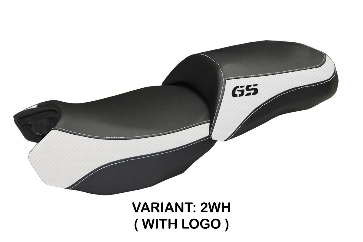 Rivestimento sella TPZ Ortigia 2 Logo bianco BMW R1200GS 2013-2018