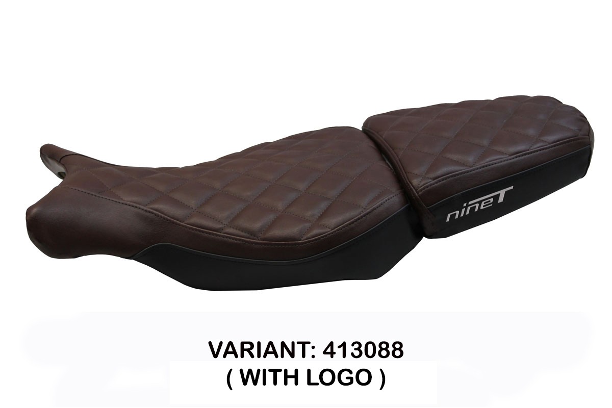 TPZ Arnes dark brown Saddle covering Logo BMW RnineT 2014-2024