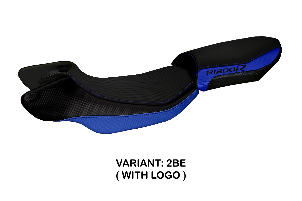 TPZ Aurelia Color 2 blue Saddle covering Logo BMW R1200R 2015-2018