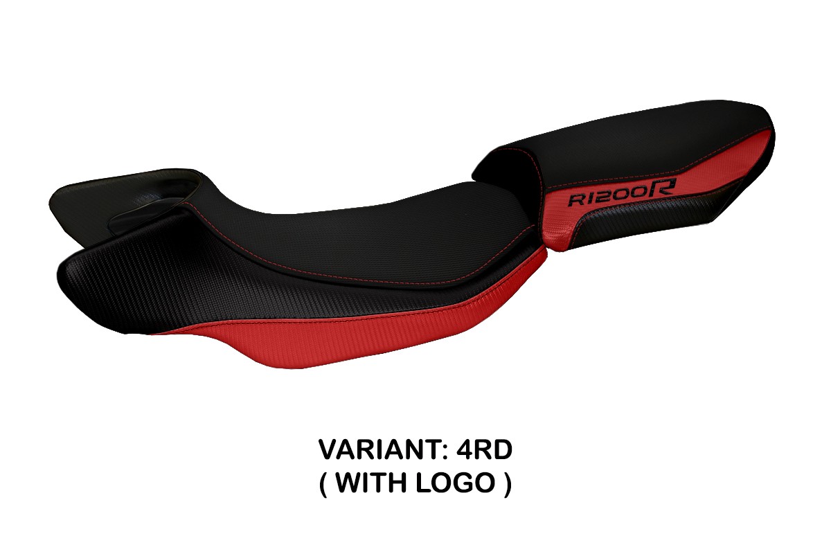 TPZ Aurelia Color 2 red Saddle covering Logo BMW R1200R 2015-2018