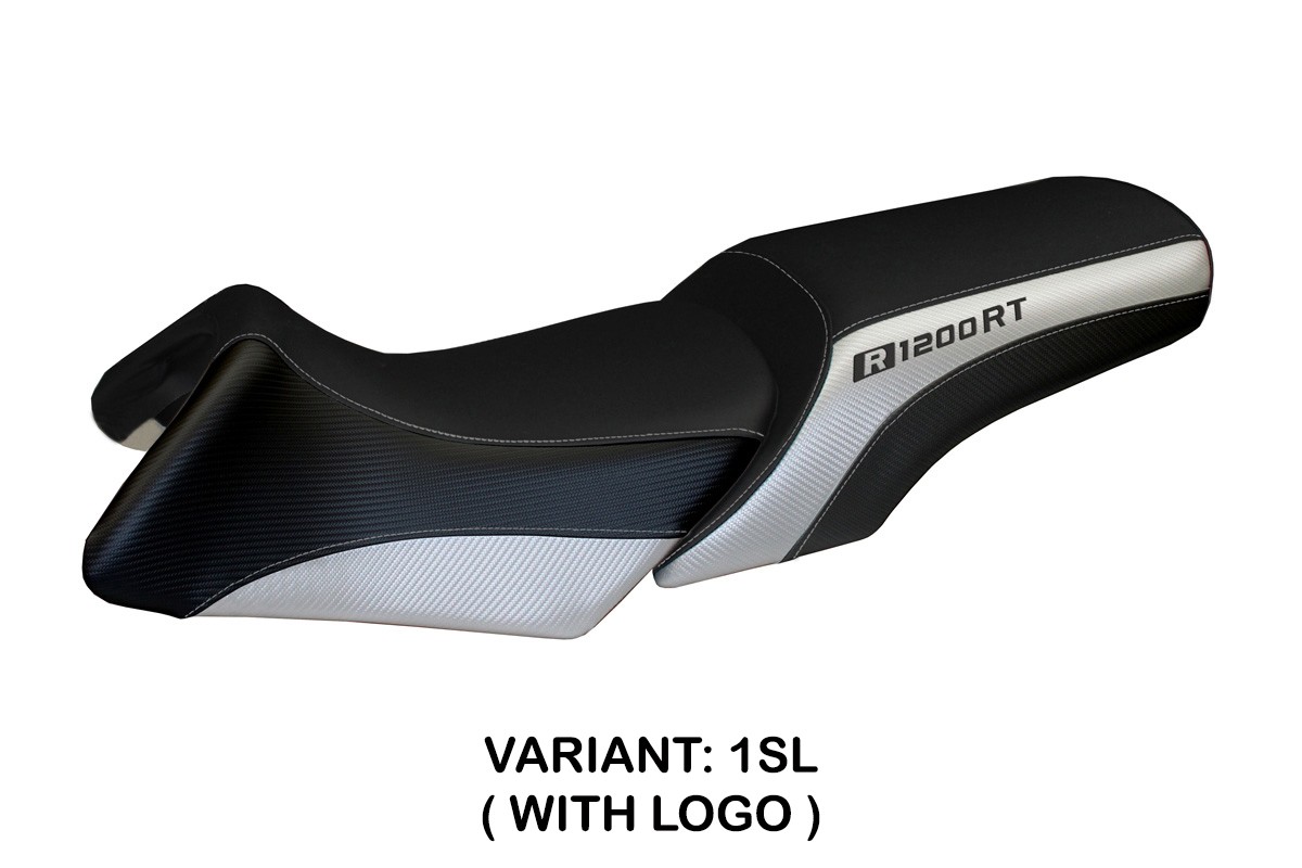 Rivestimento sella TPZ Roberto Logo argento BMW R1200RT 2006-2013