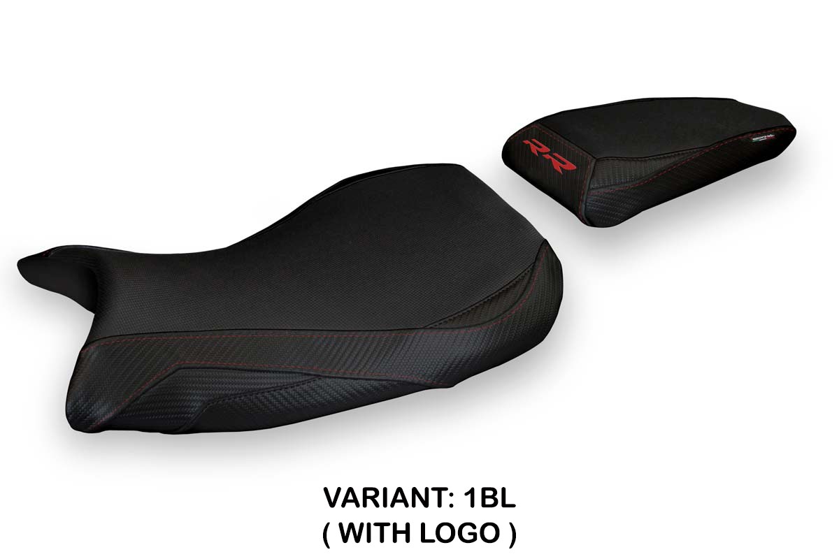 Rivestimento sella TPZ Sevan 1 Logo nero BMW S1000RR M-Sport 2019-2025