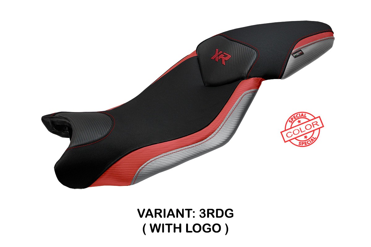 TPZ Ardea Special red-grey Saddle covering Logo BMW S1000XR 2015-2019