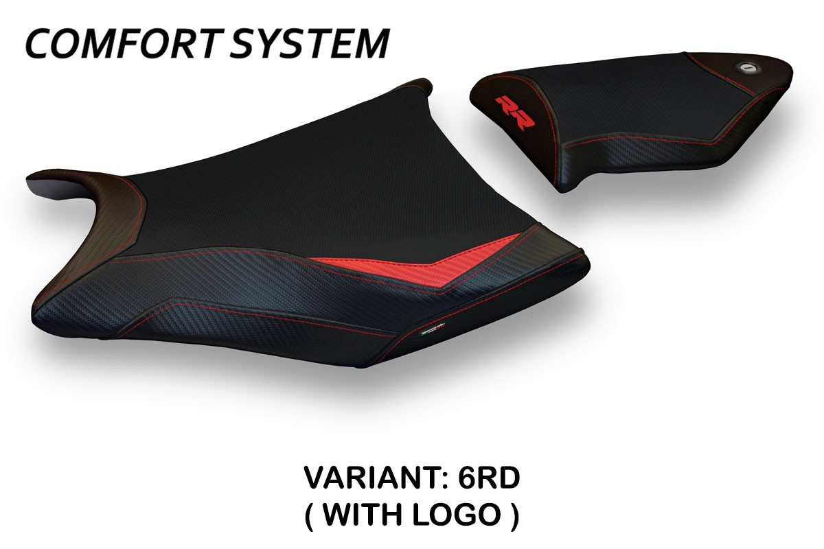 Rivestimento sella TPZ Essen 2 Comfort Logo rosso BMW S1000RR 2009-2011