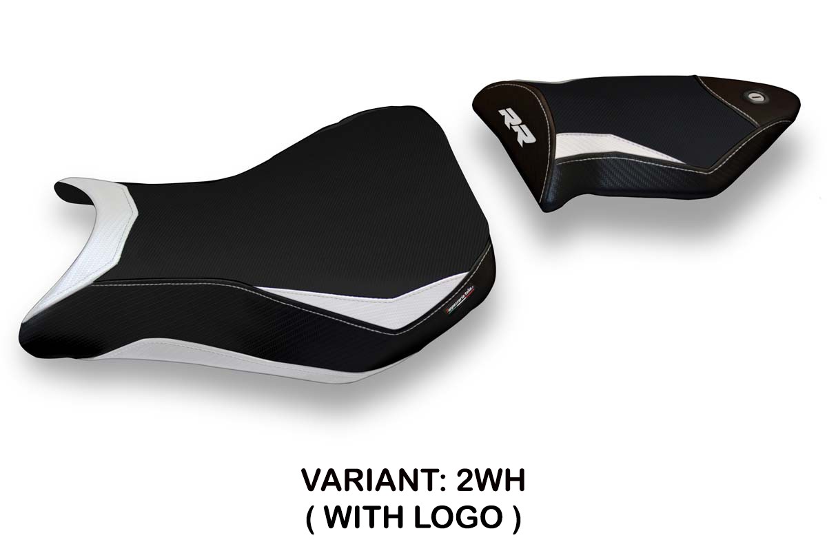TPZ Baku 2 white Saddle covering Logo BMW S1000RR 2012-2014