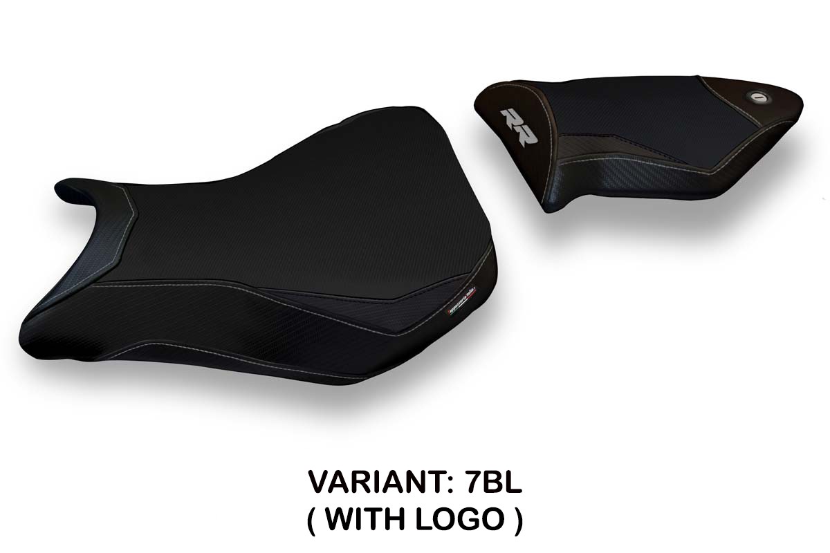 TPZ Baku 2 black Saddle covering Logo BMW S1000RR 2012-2014