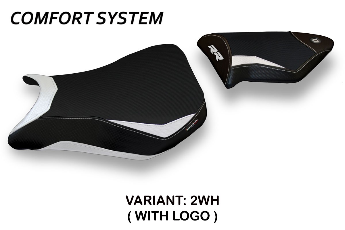 Rivestimento sella TPZ Dacca 2 Comfort Logo bianco BMW S1000RR 2012-2014