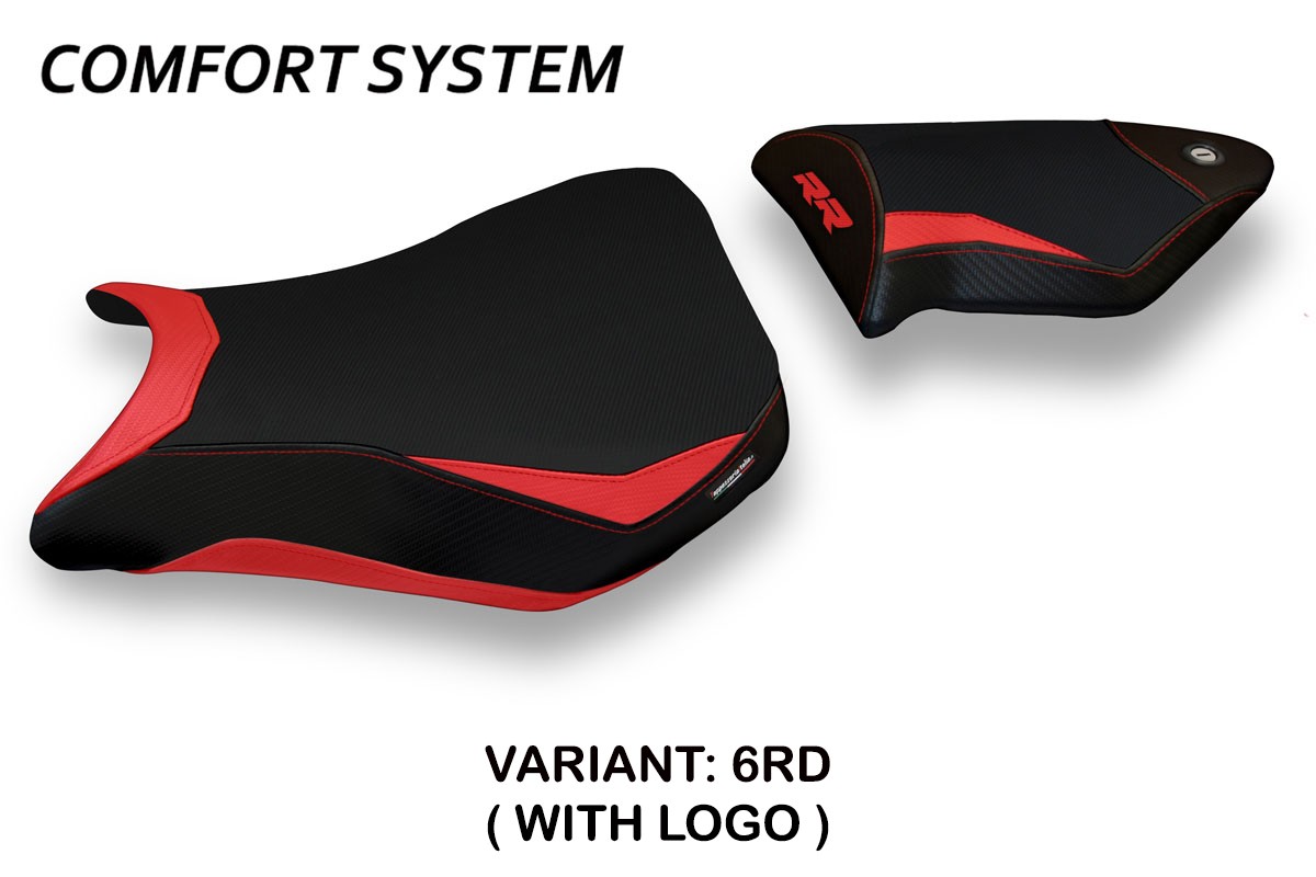 Rivestimento sella TPZ Dacca 2 Comfort Logo rosso BMW S1000RR 2012-2014