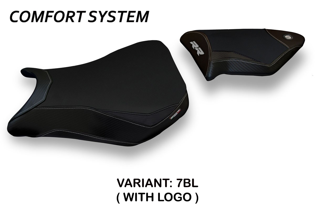 Rivestimento sella TPZ Dacca 2 Comfort Logo nero BMW S1000RR 2012-2014