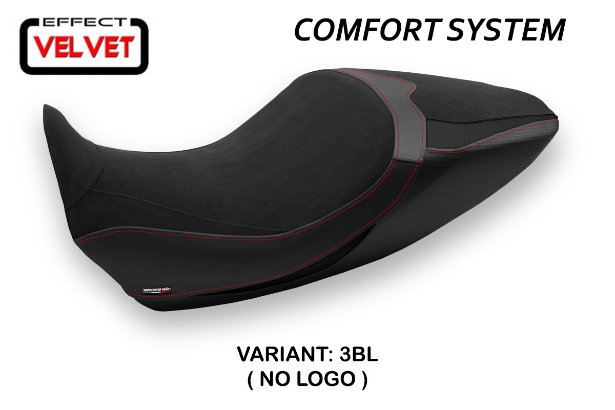 Rivestimento sella TPZ Saranda 1 Velvet Comfort nero Ducati Diavel 1260 2019-2022