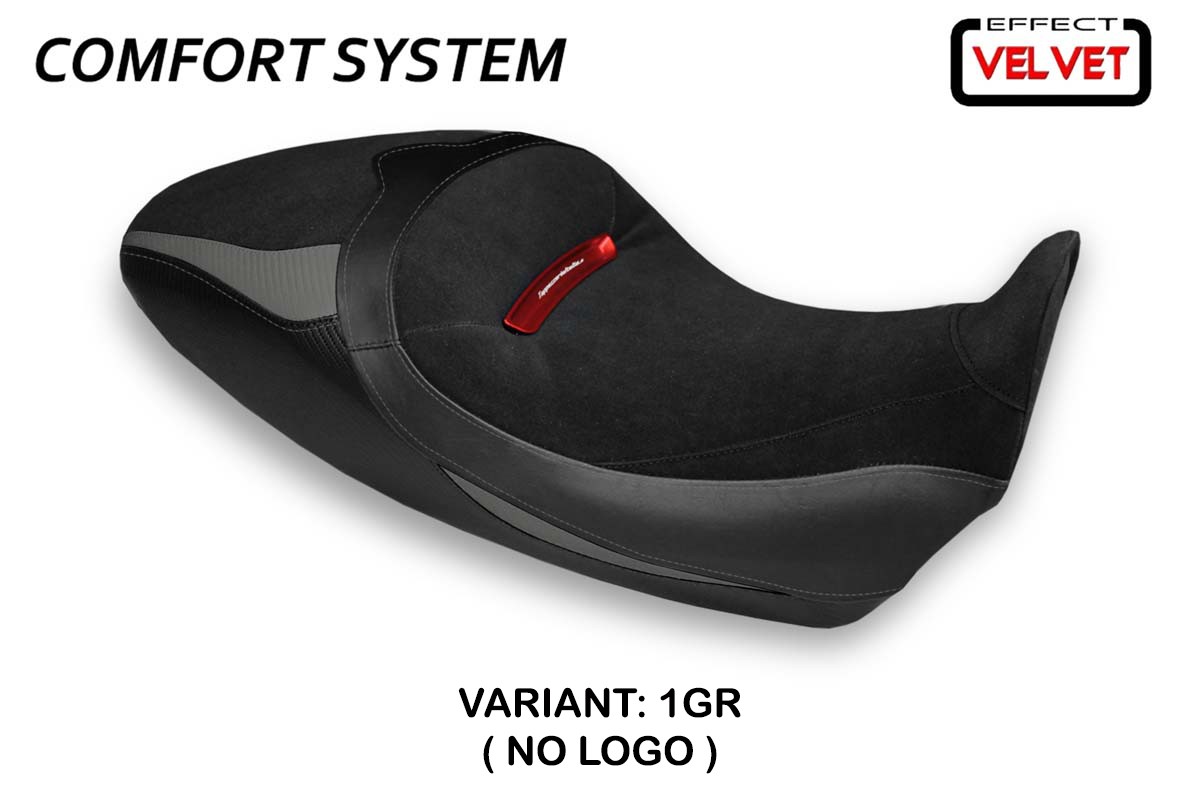 Rivestimento sella TPZ Costanza 1 Velvet Comfort grigio Ducati Diavel 1260S 2019-2022