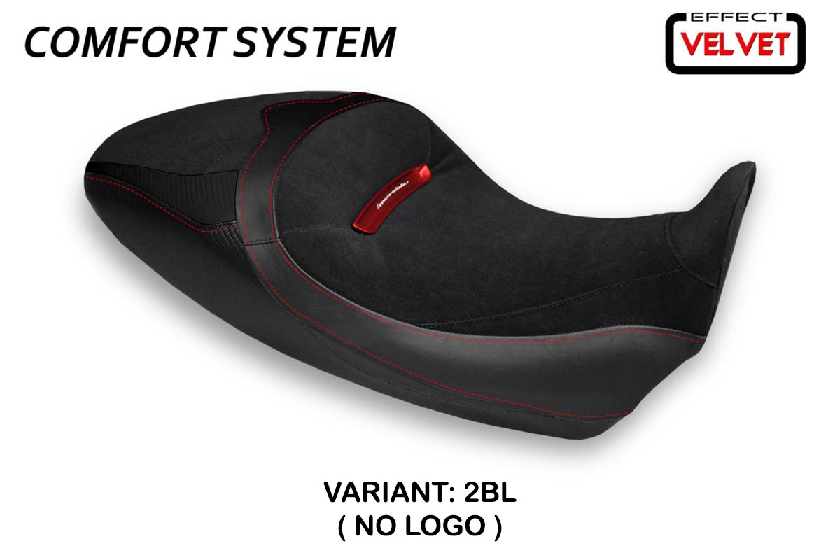 Rivestimento sella TPZ Costanza 1 Velvet Comfort nero Ducati Diavel 1260S 2019-2022