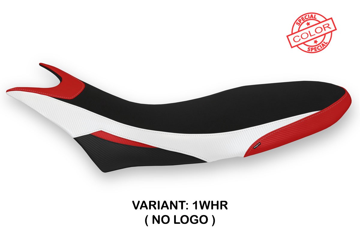 Rivestimento sella TPZ Cuba Special bianco-rosso Ducati Hypermotard 950 2019-2025