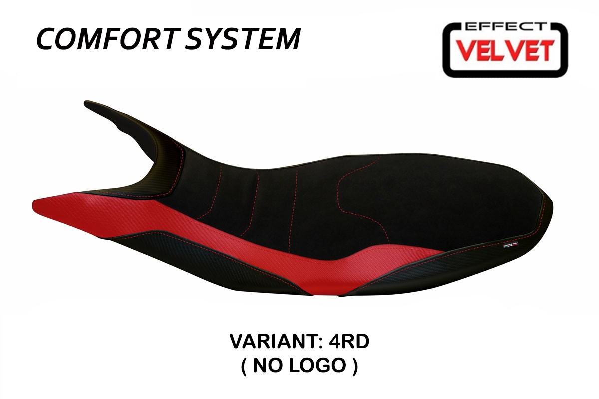 Rivestimento sella TPZ Varna 1 Velvet Comfort rosso Ducati Hypermotard 821/939 2013-2018