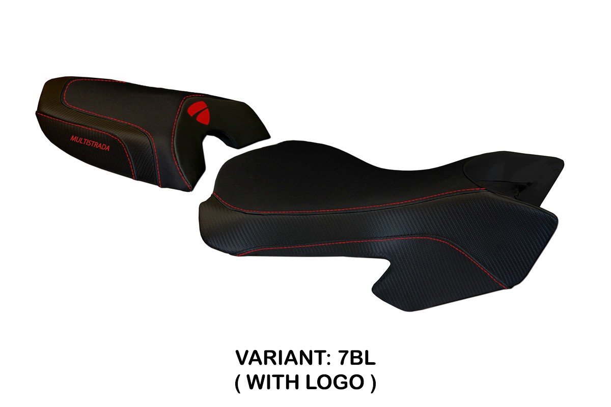 Rivestimento sella TPZ Sciacca Color Logo nero Ducati Multistrada 620/1000/1100 2003-2009
