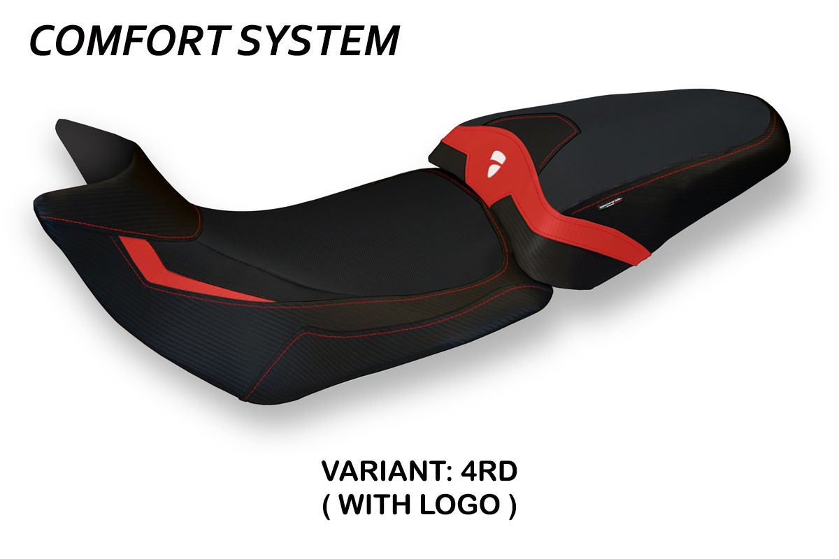 Rivestimento sella TPZ Patna 2 Comfort Logo rosso Ducati Multistrada 1200/1260 2015-2020