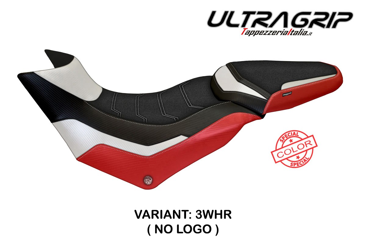 Rivestimento sella TPZ Slapy Ultragrip Special bianco-rosso Ducati Multistrada 950 2017-2021