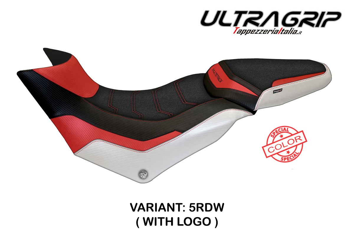 Rivestimento sella TPZ Slapy Ultragrip Logo Special rosso-bianco Ducati Multistrada 950 2017-2021