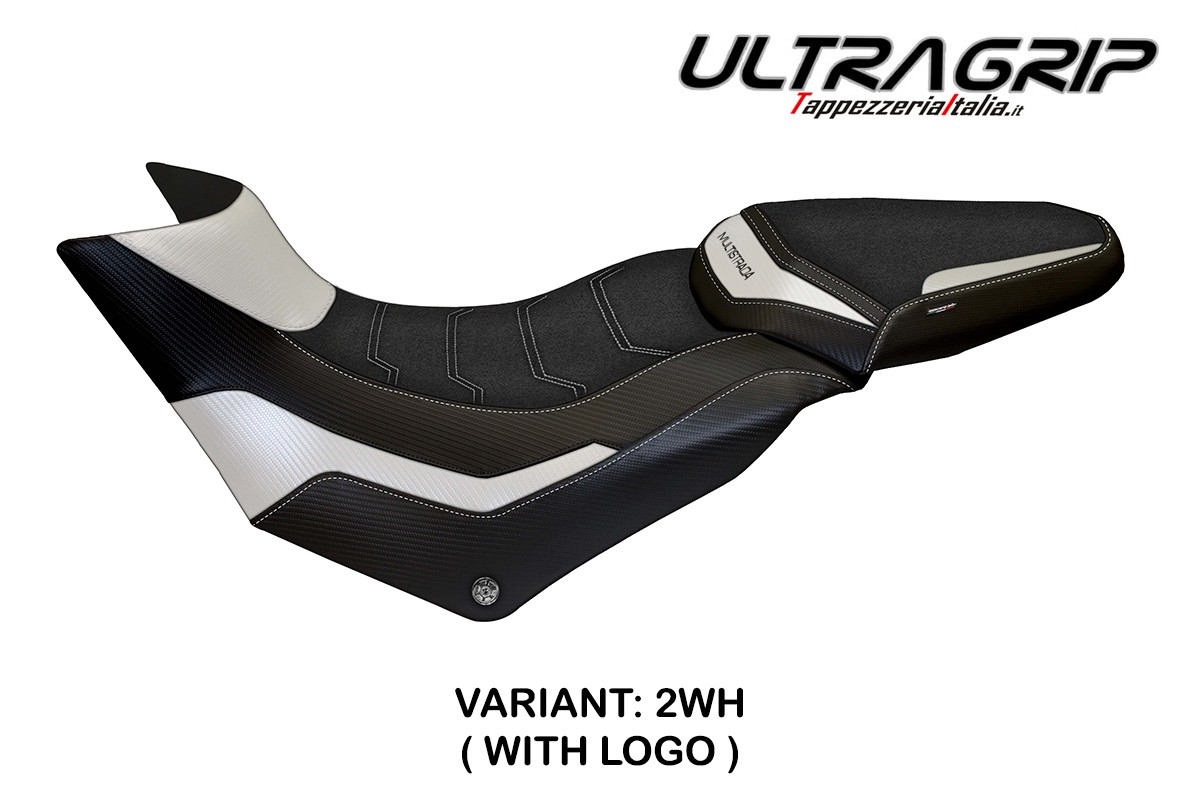 Rivestimento sella TPZ Slapy Ultragrip Logo bianco Ducati Multistrada 950 2017-2021