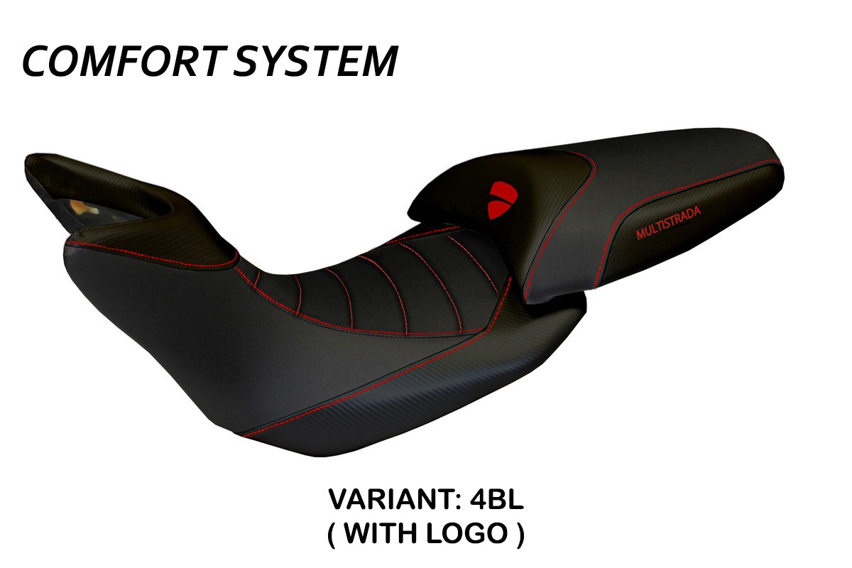 Rivestimento sella TPZ Noto 3 Comfort Logo nero Ducati Multistrada 1200 2010-2011
