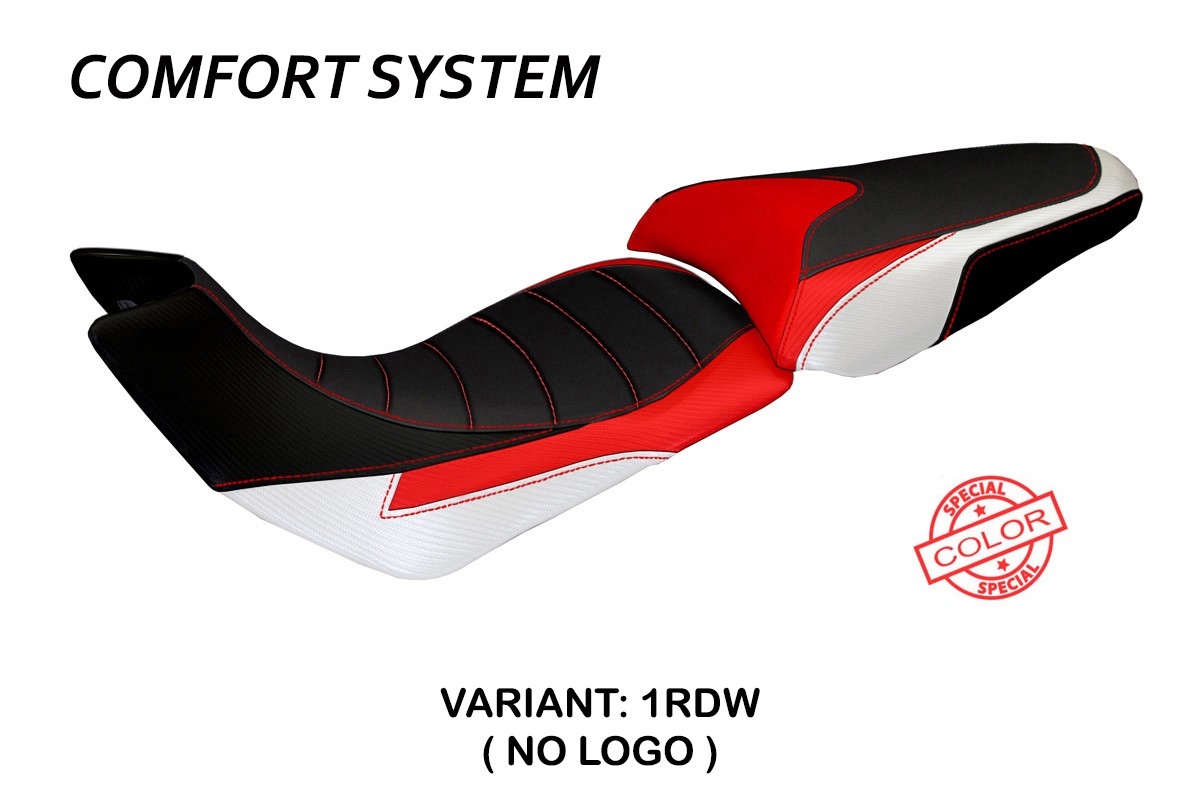 Rivestimento sella TPZ Trinacria Comfort Special rosso-bianco Ducati Multistrada 1200 2012-2014