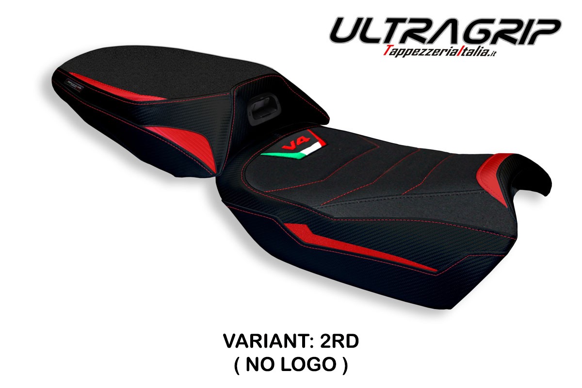 Saddle covering Adelaide Ultragrip red Ducati Multistrada V4 (heated saddle) 2021-2023