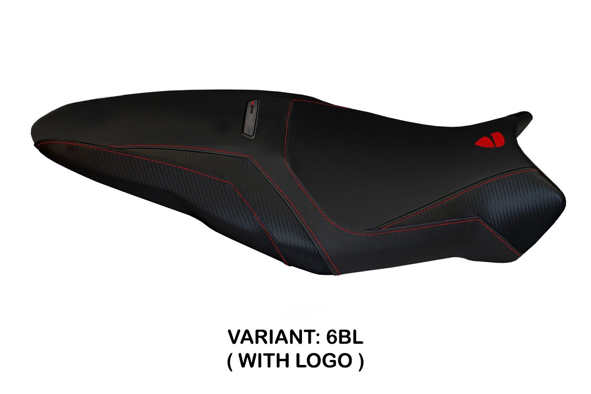 Rivestimento sella TPZ Toledo 3 Logo nero Ducati Monster 1200R 2016-2019