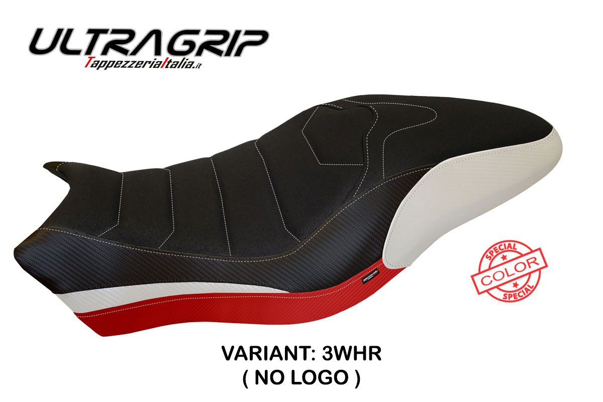 Rivestimento sella TPZ Piombino Ultragrip Special bianco-rosso Ducati Monster 797 2017-2020