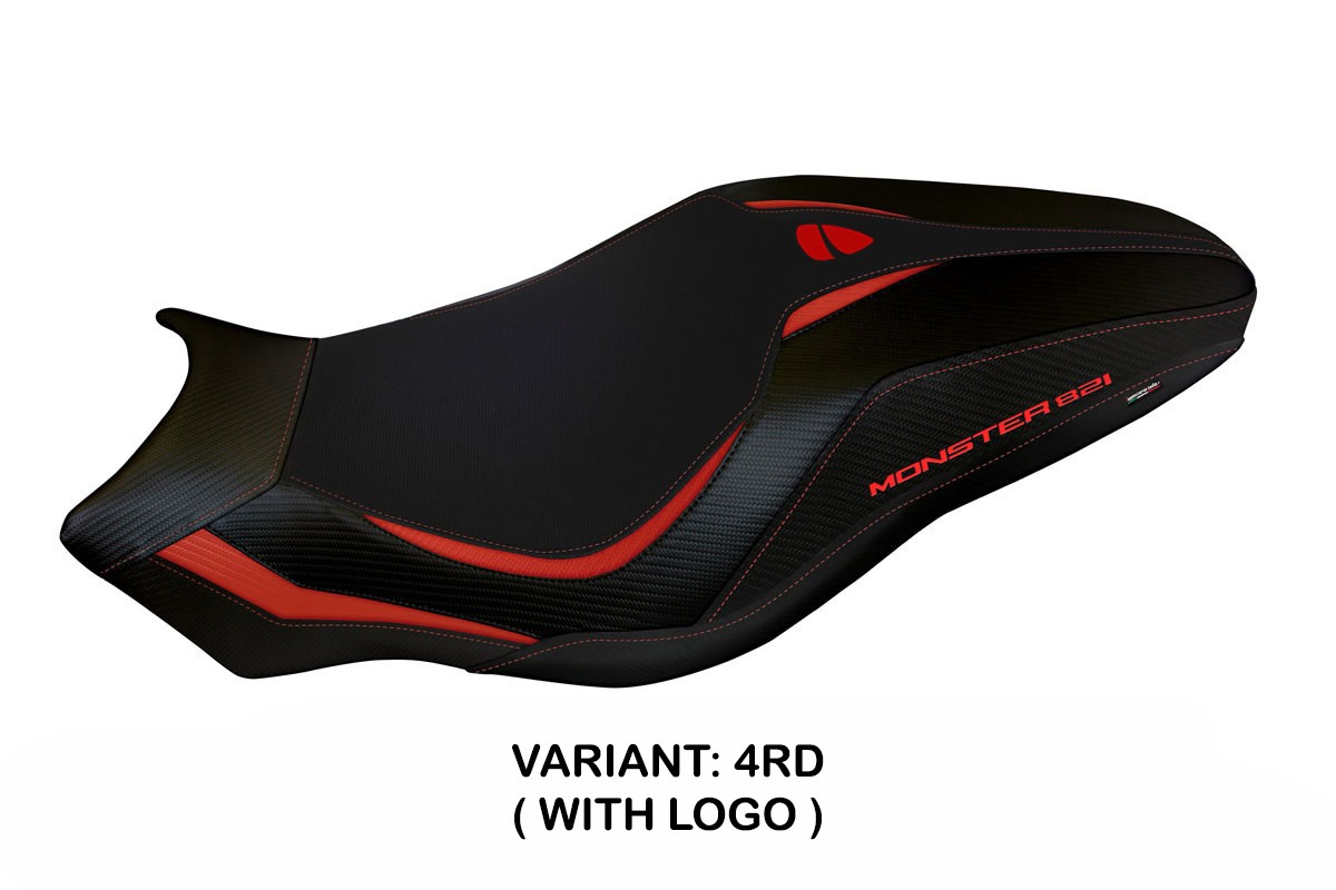 Rivestimento sella TPZ Lipsia 1 Logo rosso Ducati Monster 821 2017-2020