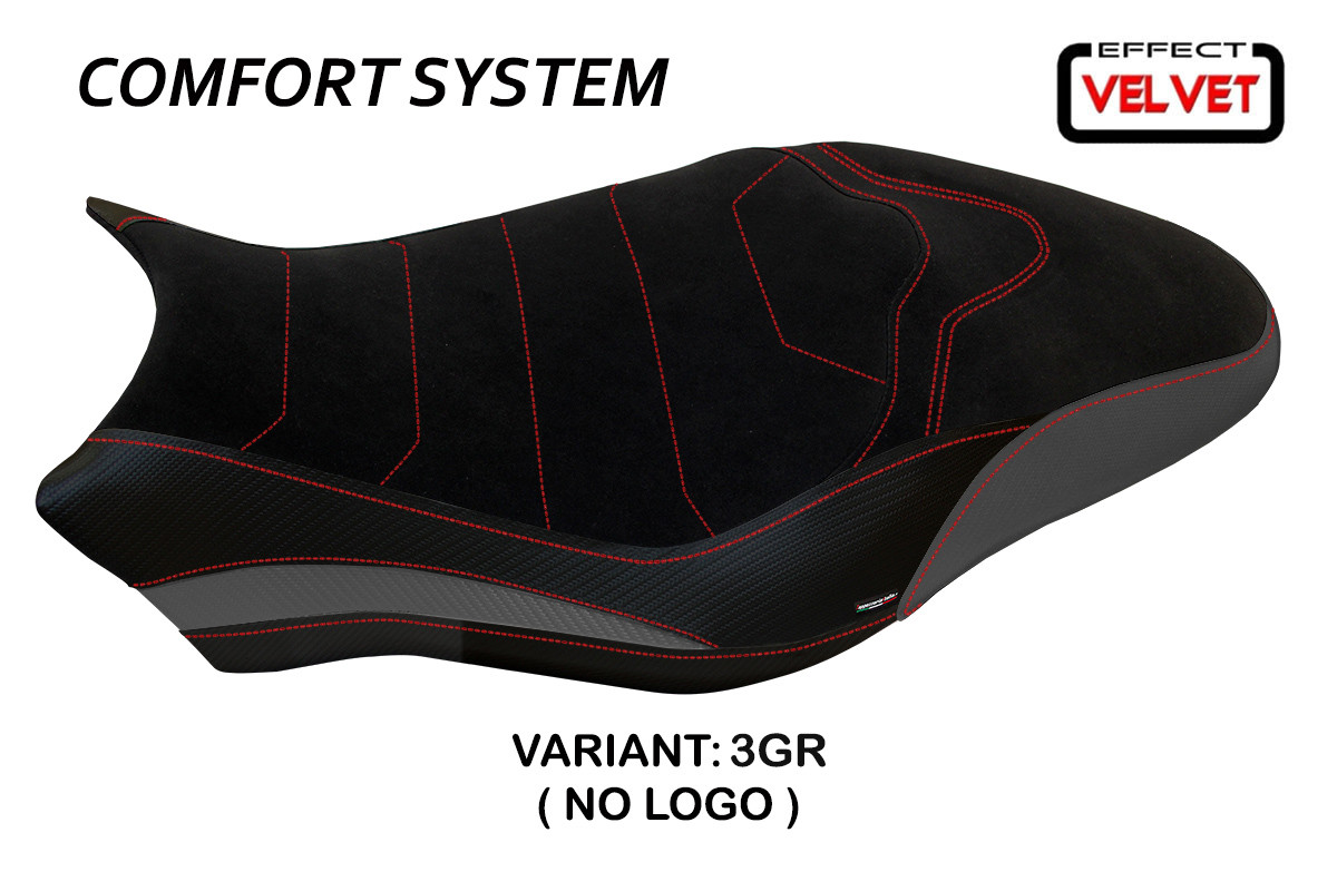 Rivestimento sella TPZ Ovada 1 Velvet Comfort grigio Ducati Monster 821/1200 2017-2020